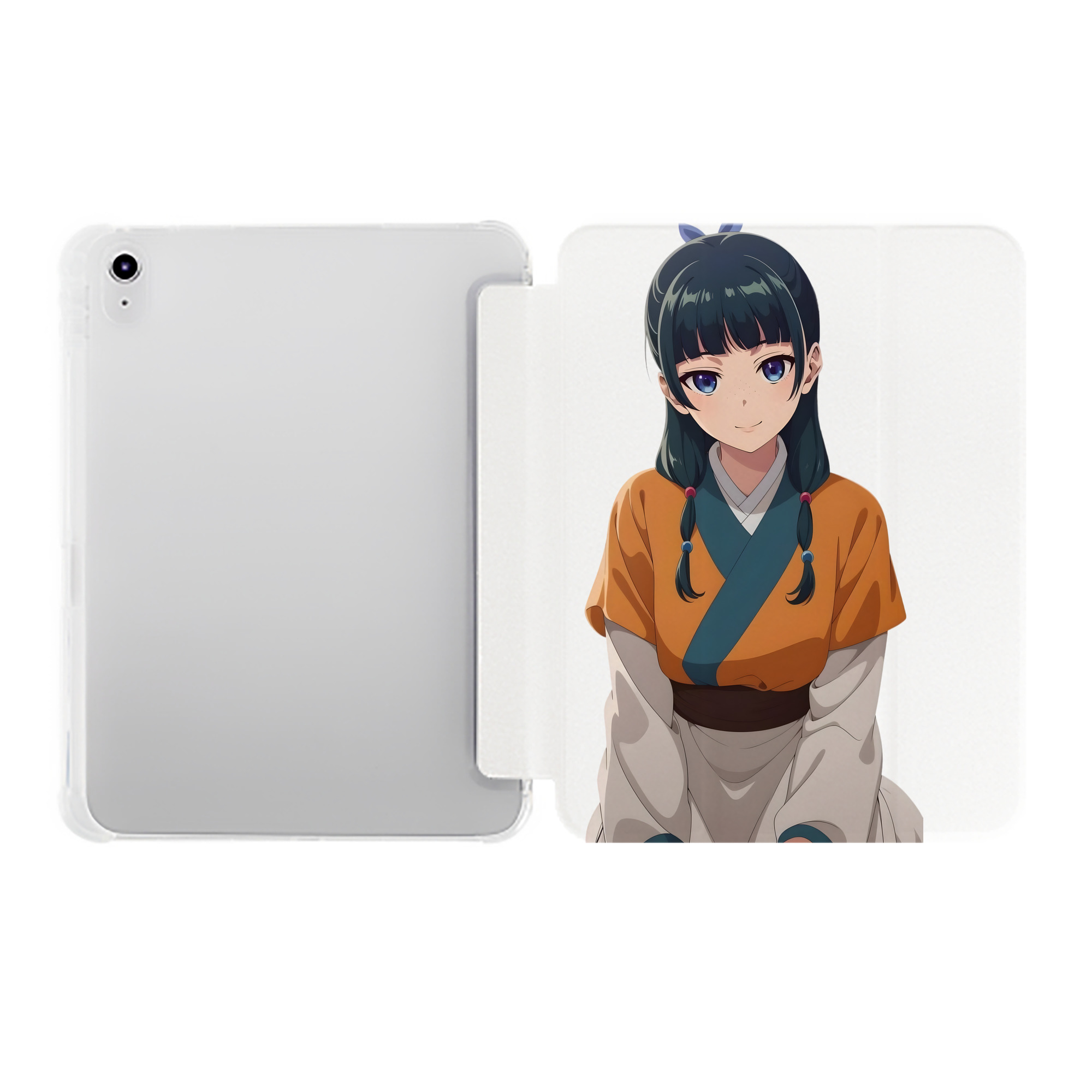 （画像用） 薬屋のひとりごと The Apothecary Diaries IPad ケース ペン収納付き 三つ折りスタンド PUレザー×シリコン 対応機種9.5/10.5/10.9インチ